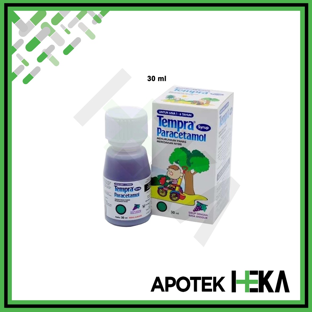 Tempra Syrup Sirup Rasa Anggur 30 ml / 60 ml / 100 ml Demam Anak  (SEMARANG)