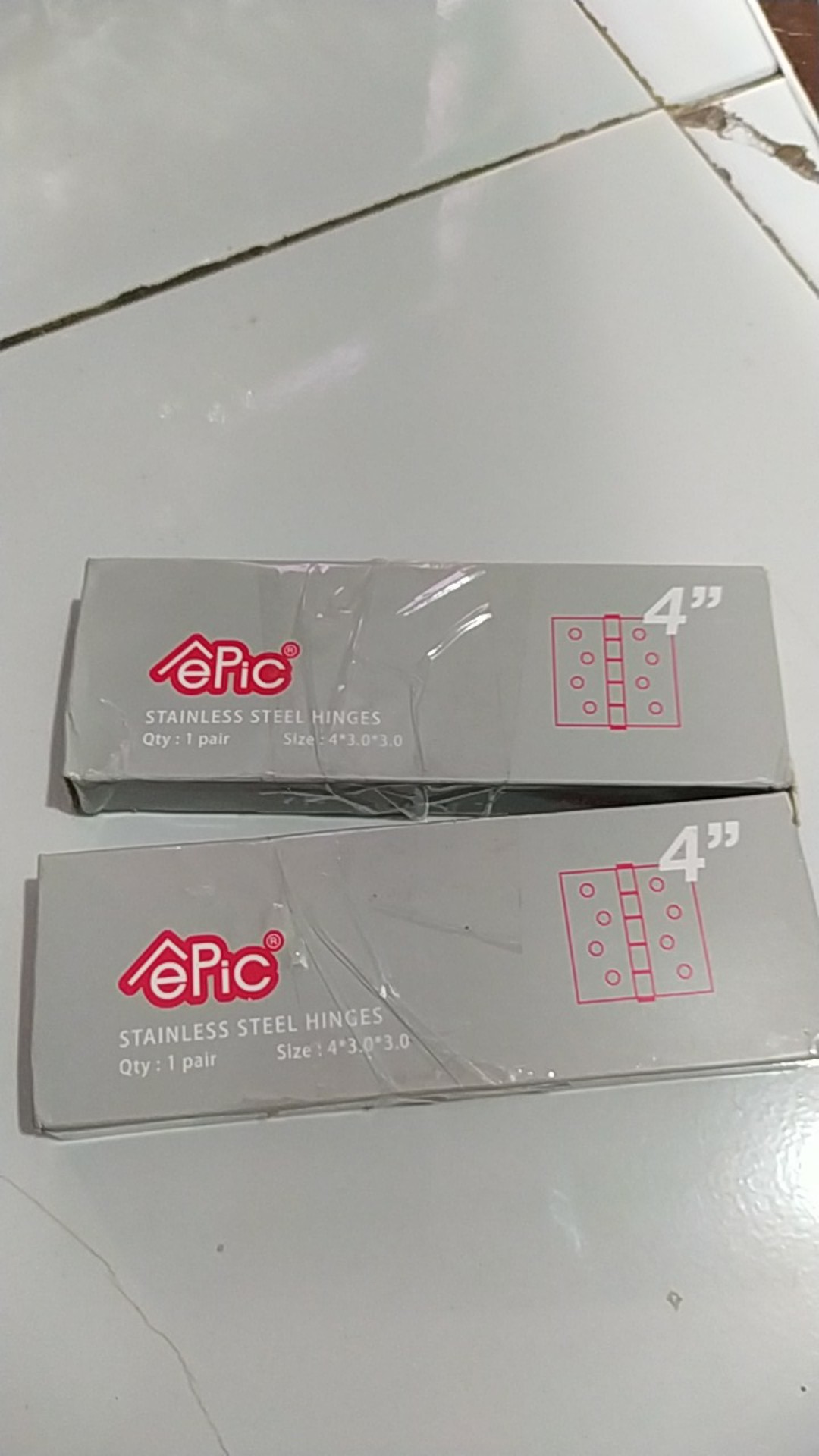 Engsel Pintu 4in Epic Stainless Asli