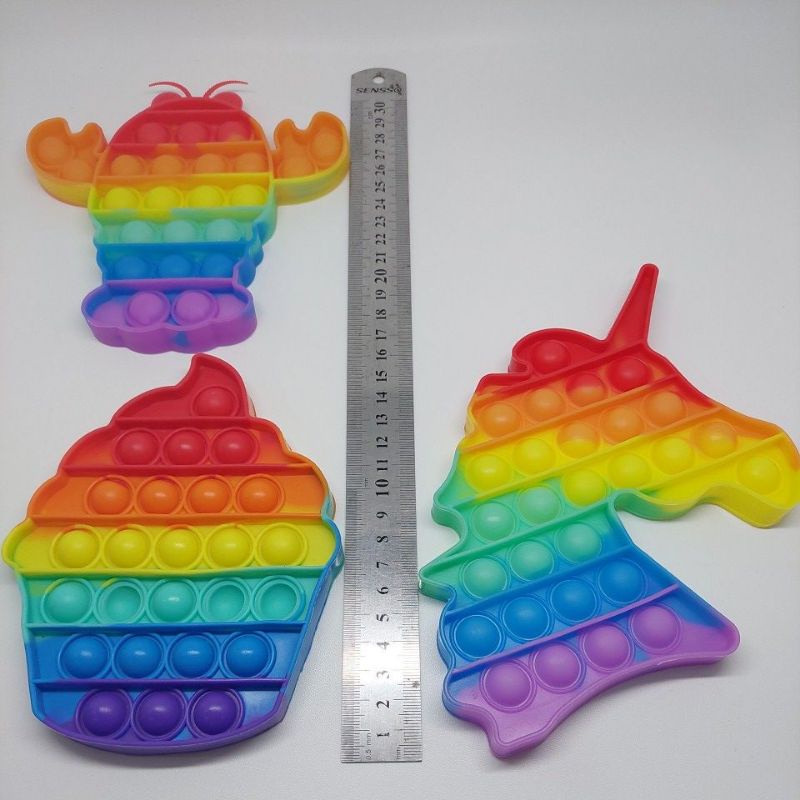 Pop it rainbow karakter harga /pcs