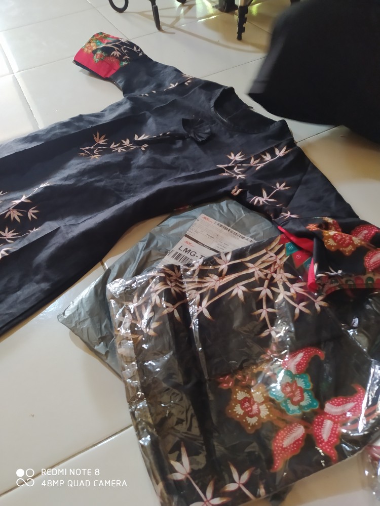 Batik Couple Keluarga Sania Ruffle Ori Ndoro Jowi Dnt Kipas