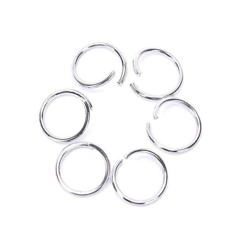 150pcs Gantungan Kunci Rantai Split Jump Ring Dengan Pin Sekrup