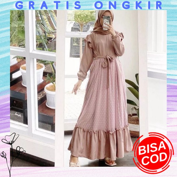 Baju Gamis Mewah Pesta Kondangan Dres Syari Perempuan Bju Muslimah Dress Terbaru 2022 Gamis Lebaran 