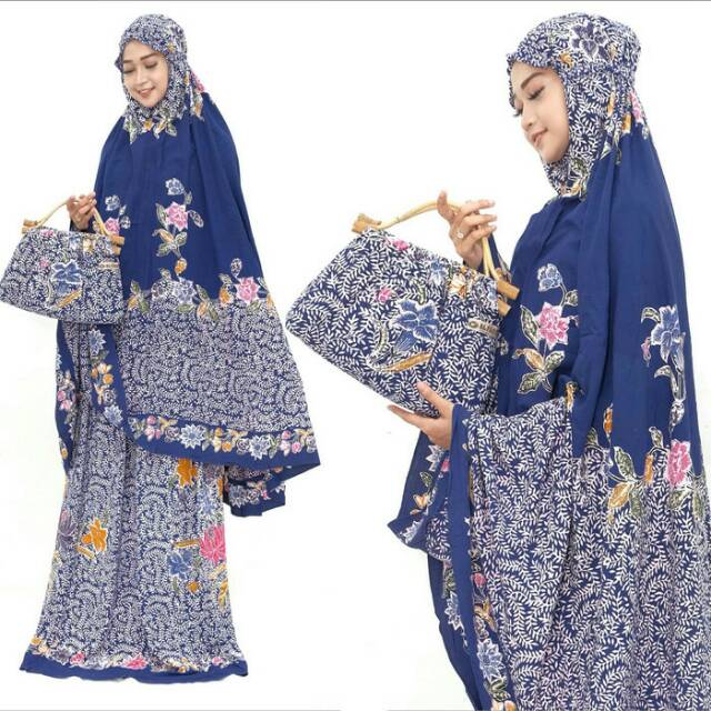 SALE Mukena batik encim "AL FARIZ " handle rotan SALE