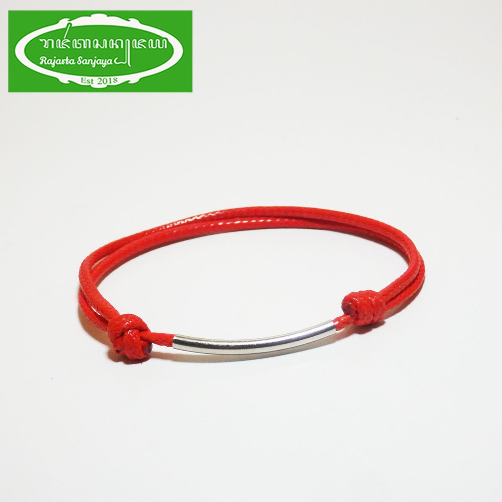 Original Handmade Gelang Rajarta Twist Leather Korean Stainless Spacer