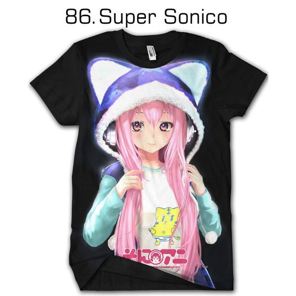 Kaos Keren kaos 3d anime superhero Super Sonico - 86 Baju Tshirt Dewasa Cowok Cewek Dan Anak