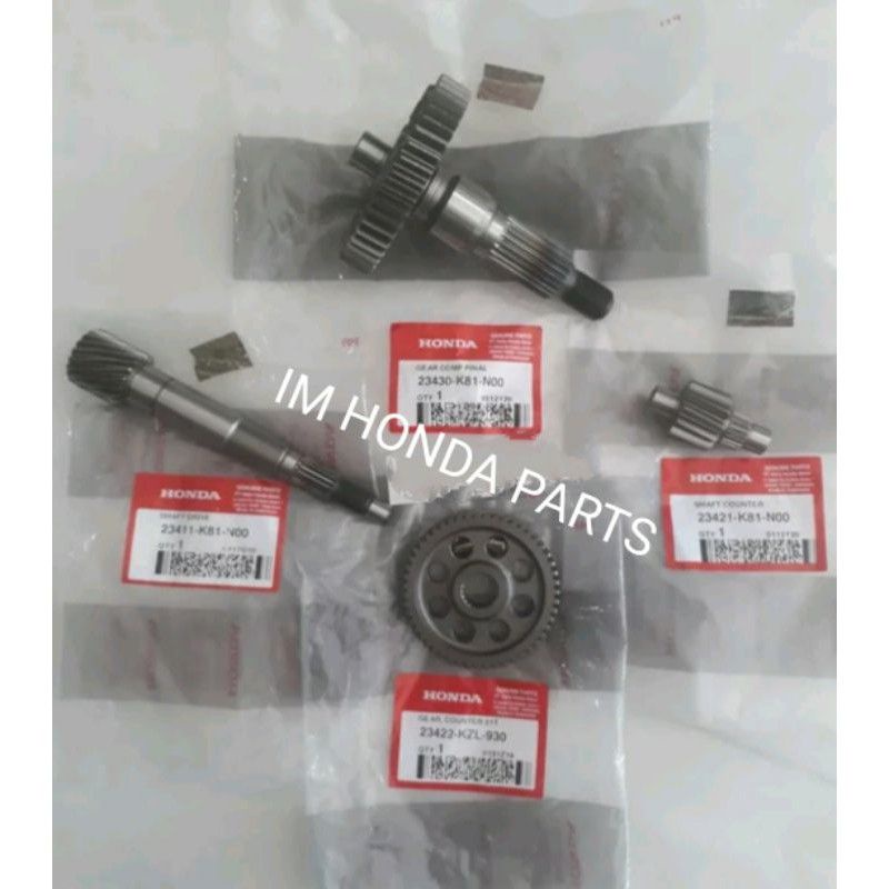 GEAR BOX GEAR TRANMISI SET  & KLAHAR NYA BEAT ESP SCOOPY ESP VARIO 110 ESP BEAT POP ORIGINAL
