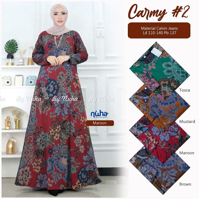 Carmy Dress 2 - Gamis Calvin Jeans Terbaru LD110+ / 023-6638