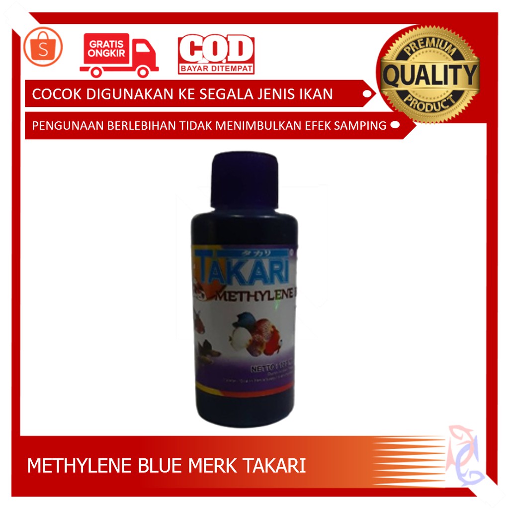 OBAT BIRU METHYLENE BLUE TAKARI METILEN BLUE COCOK OBAT IKAN HIAS OBAT IKAN KOI OBAT IKAN CUPANG