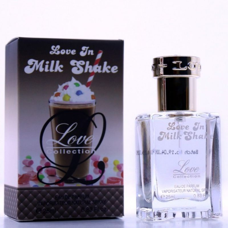 Love collection parfume , love in milk shake , love in rose , i miss you , love in life parfum travel murah