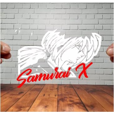 stiker cutting Reflective Tahan Air Jepang samurai X Scoopy Vario Beat NMAX PCX Vespa Aesthetic  Ani