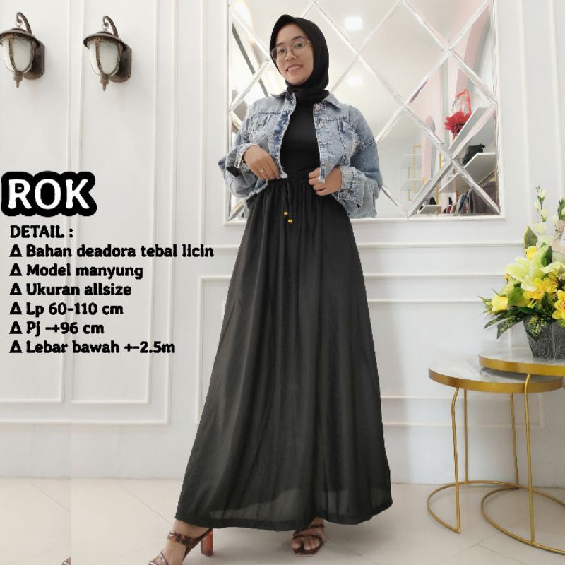 [Fashion Muslim] CELANA BAGGYPANTS dan ROK HITAM edition | celana panjang pensil rok mayung deadora terbaru terlaris