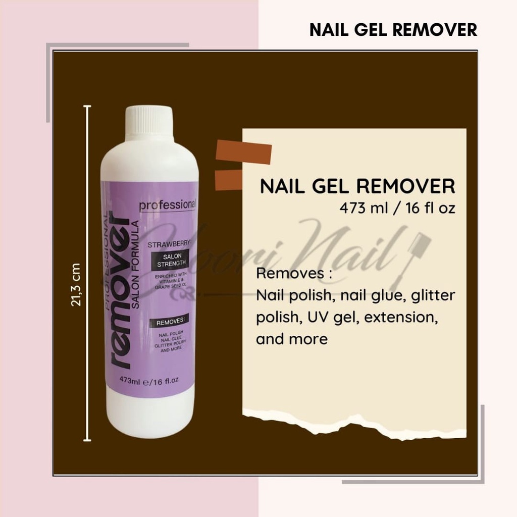 Nail Remover Gel Softener Nail Professional Salon Penghapus Kutek Gel