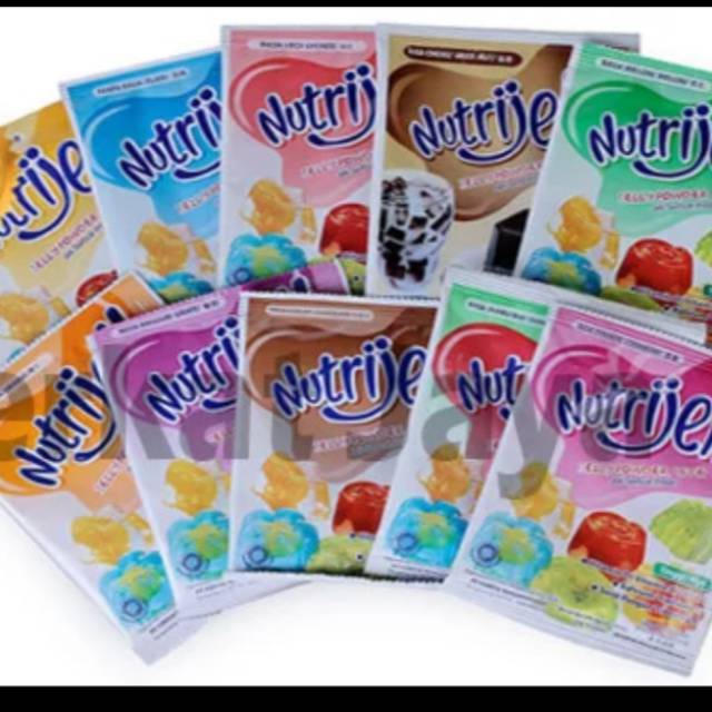 

NUTRIJELL jelly powder rasa buah 10gr