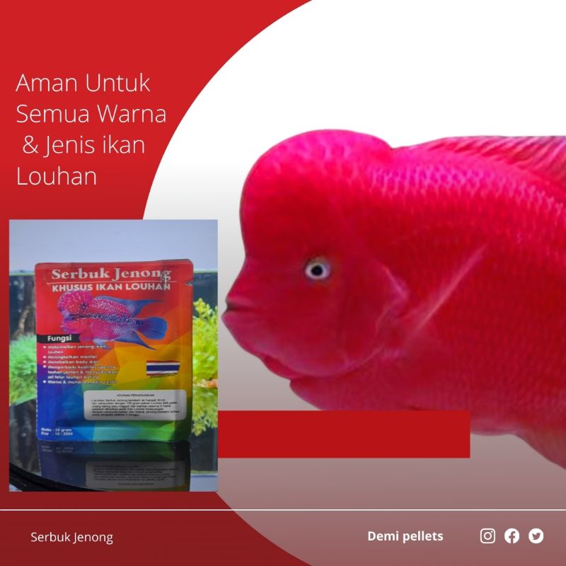 Serbuk Jenong untuk Menaikkan Jenong ikan Louhan Original