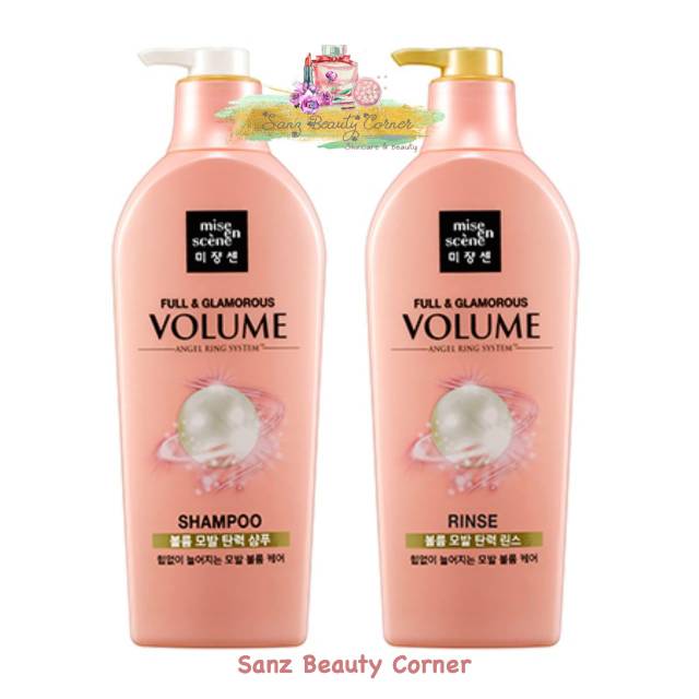 MISE EN SCENE Pearl Full & Glamorous Volume Shampoo / Rinse (Conditioner) 780ml