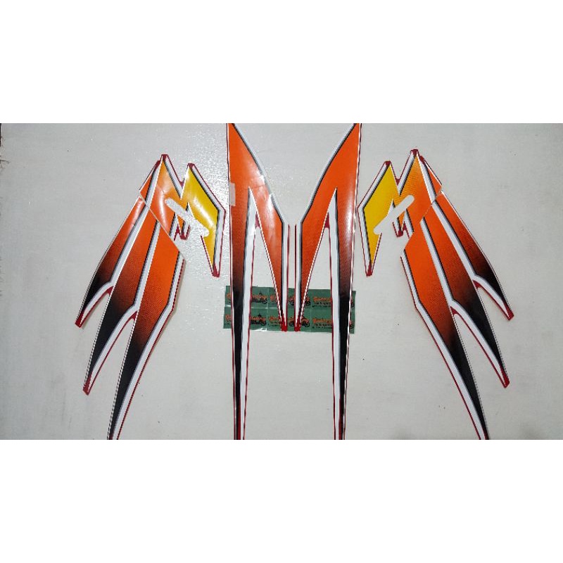 Striping Honda Tiger 2000 Ge3 2004 CW Merah Original 1000% NOS