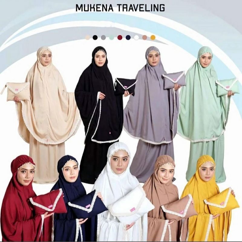 Mukenah Hyget Polos Termurah Best Seller | Mukenah Travelling | Mukenah Dewasa | Mukenah Amplop