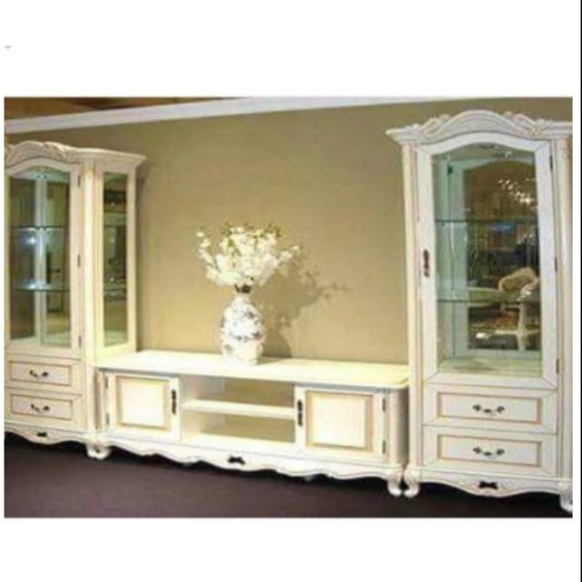 Bufet,Meja TV lemari hias duco jati laci