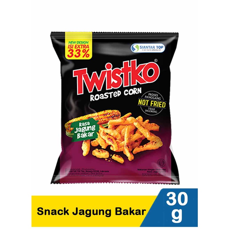 

Twistko Roasted Corn Rasa Jagung Bakar 30 gram