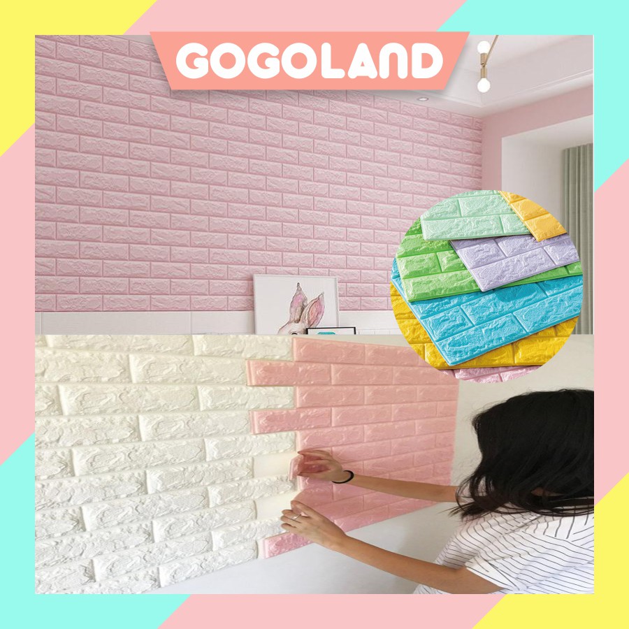  Gogoland  R187 Wallpaper  Dinding Wallpaper  3D  Motif  Foam  