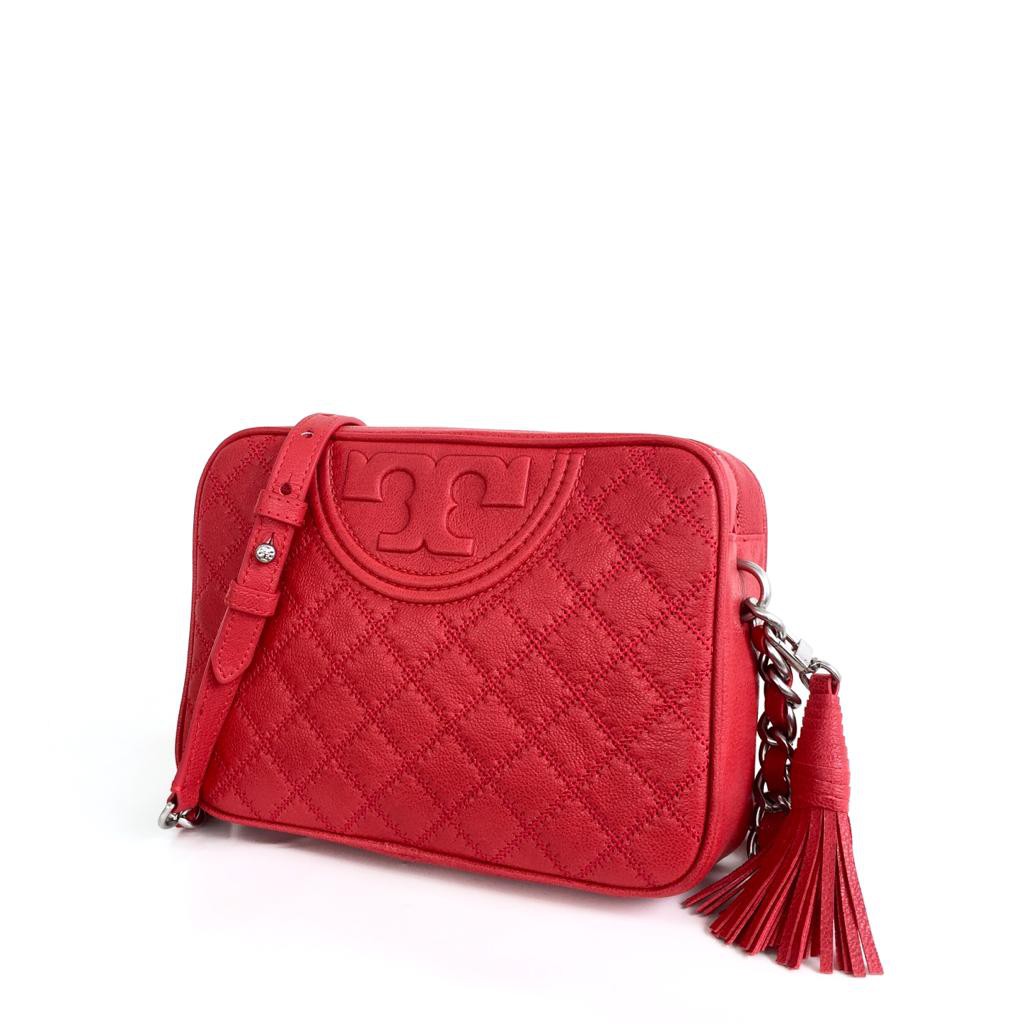 Tory Burch Fleming Distressed Camera Bag