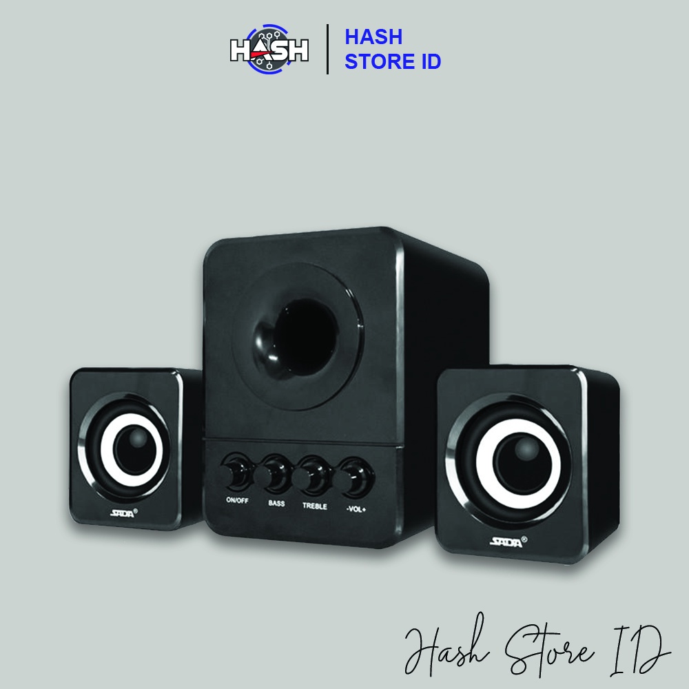 Speaker USB Stereo 2.1 Subwoofer Portable