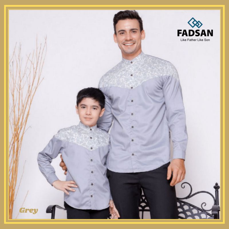 FADSAN (E-S 01) Koko couple EMRAN SERIES  Gray Meltalik panjang by ALRAIYAN/FADSAN