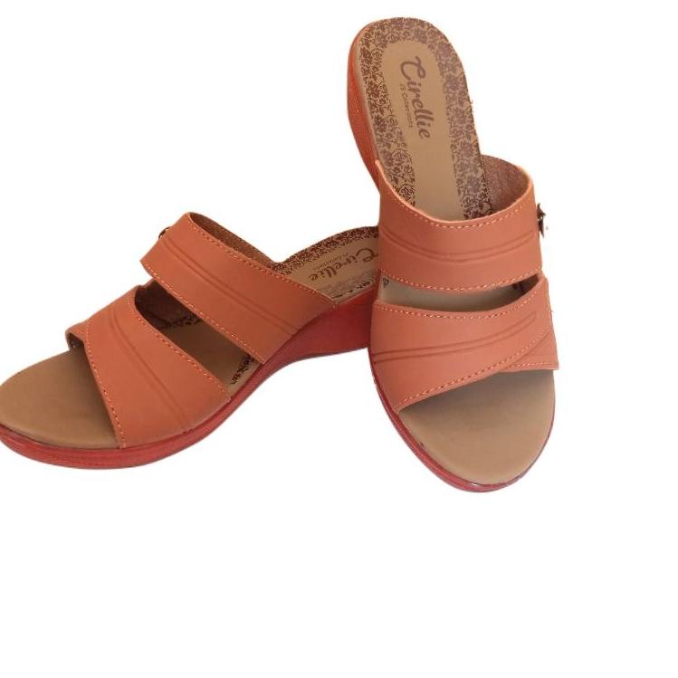 Terbaru.. Sandal Sendal Ibu Ibu Sandal kulit wanita kondangan Pesta
