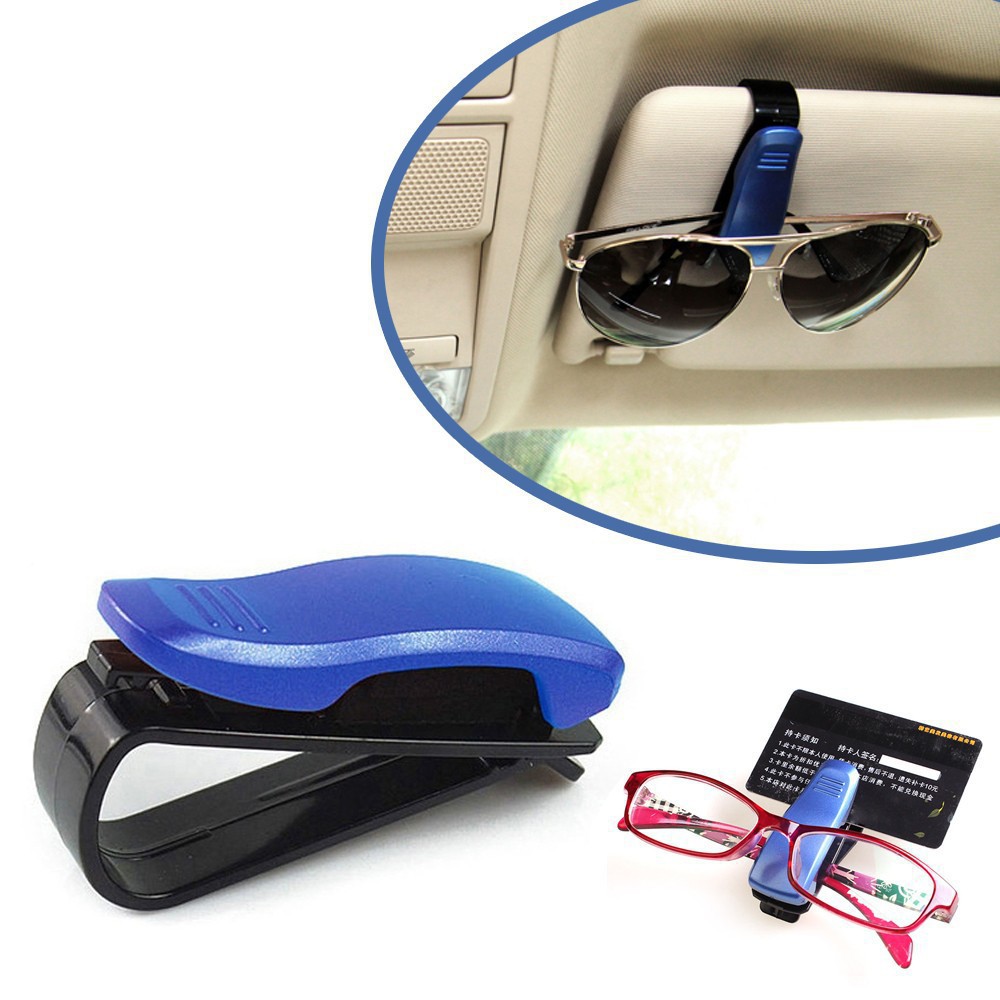 1 pcs Mobil Sun Visor Sunglasses Kacamata Kacamata Holder Clip Tiket Multi-fungsi Auto Fastener Klip