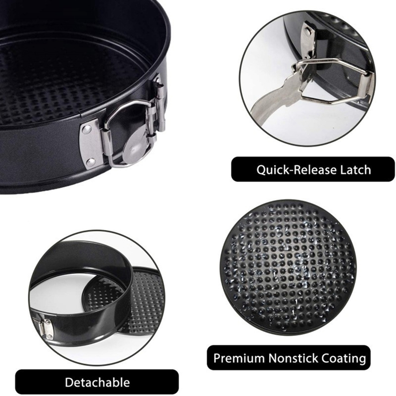 Carbon Stee  Live Bottom Buckle Cakes Molds / Non-Stick Round   Bake Mould Kitchen Utensil Bakeware Cake Supplies