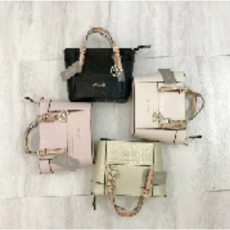 Tas guess delaney mini clutch hologram
