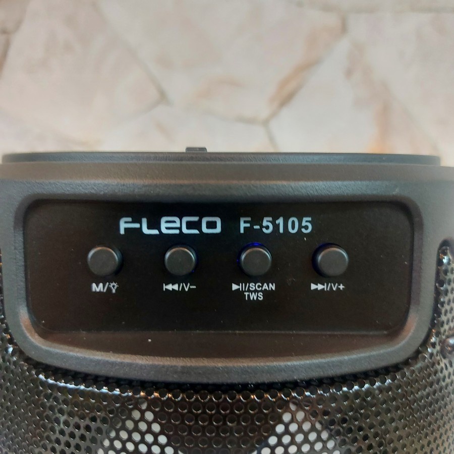 COD SPEAKER BLUETOOTH FLECO F-5105 LED PLUS MIC KARAOKE//SALON AKTIF