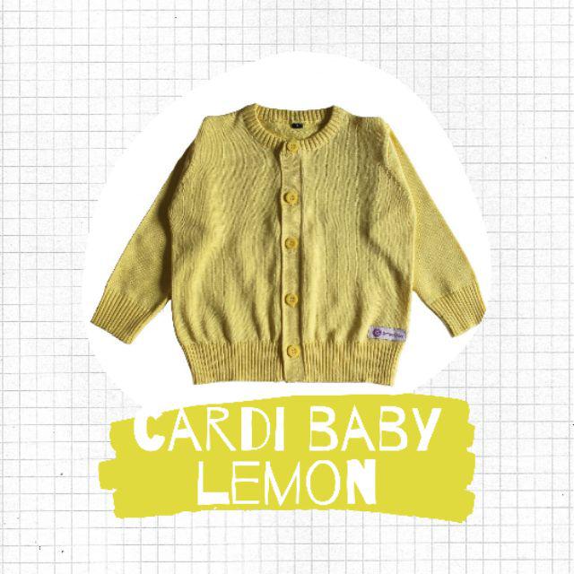 CARDIGAN BAYI 0-4 TAHUN | JAKET BAYI | CARDIGAN BAYI PREMIUM-Lemon