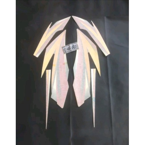 striping stiker sticker lis honda glmax gl max 2003 2004 merah kuning original asli ritrama