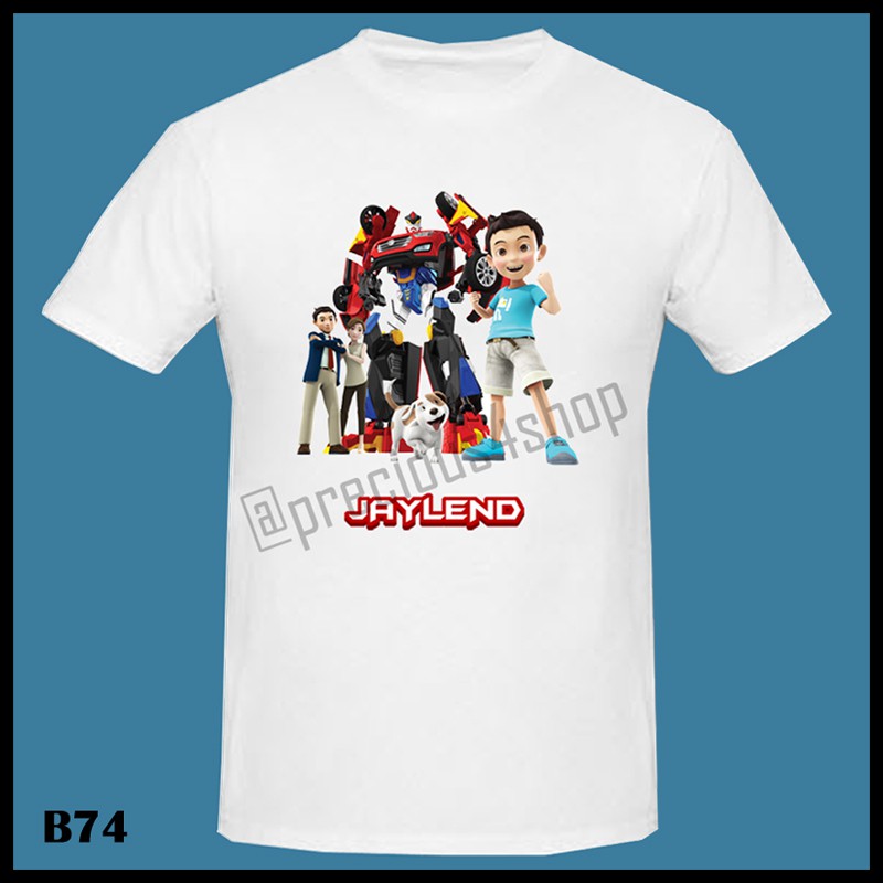 HELLO CARBOT Animation Car Robot Tee | Kaos Couple | Family T-Shirt