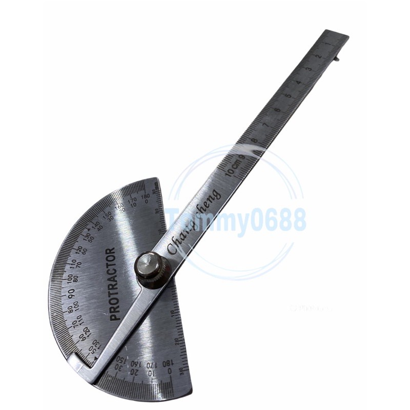 

PENGGARIS ROTASI BUSUR 180 DERAJAT STAINLESS PROTRACTOR ALAT UKUR MISTAR