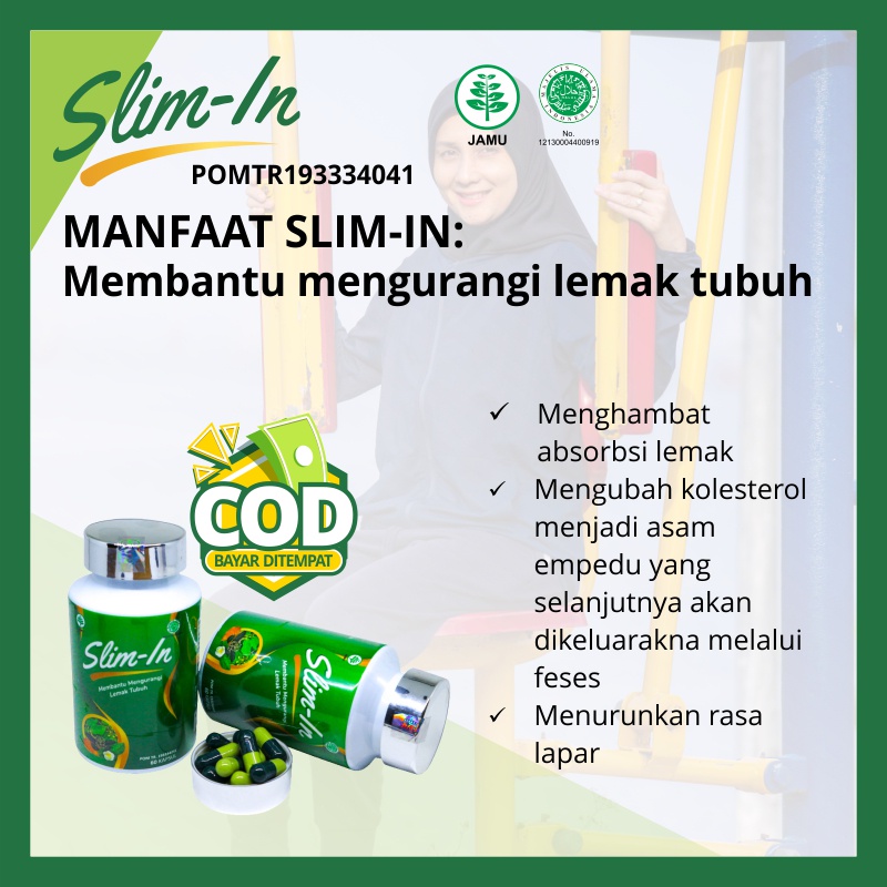 Slim-In Premium Obat Pelangsing 100% Herbal Tanpa BKO