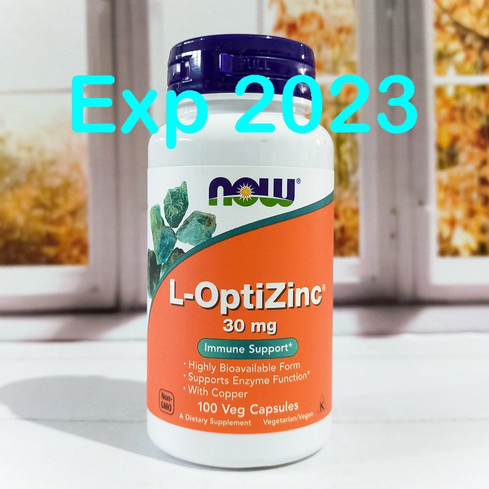 Now Foods Food L OptiZinc 30mg 100 caps menjaga sistem imunitas