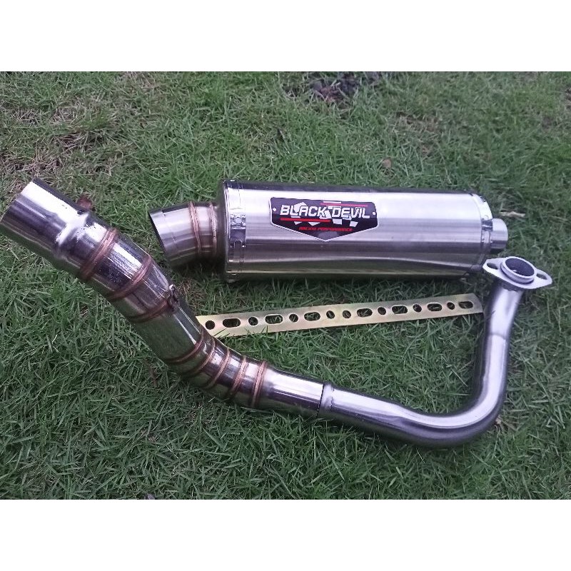 (INLET 38) KNALPOT BLACK DEVIL recing matic Mio Nmax Lexi aerox PCX Vario Beat Scoopy Mio j-2