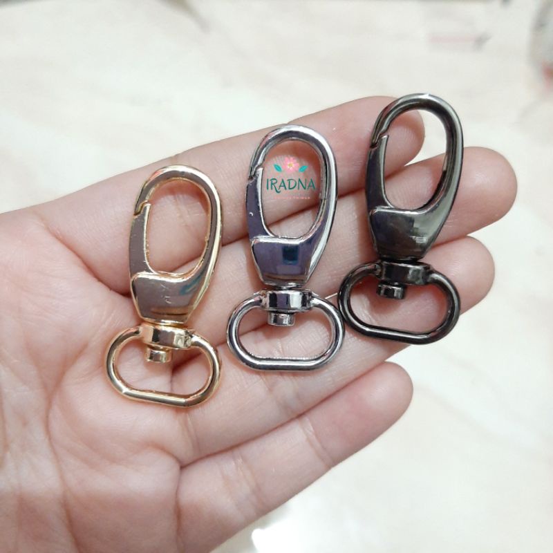 Ring Kait Tas Bentuk Oval Kokot Udang Lobster Clasp 13mm