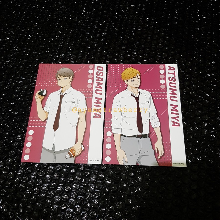 READY Haikyuu Postcard Lunch Osamu Atsumu Miya SET