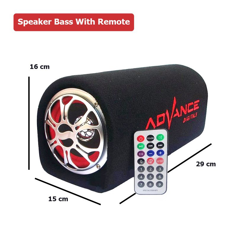 Speaker Bluetooth Aktif Advance T101BT Portable Subwoofer Karaoke Radio Original