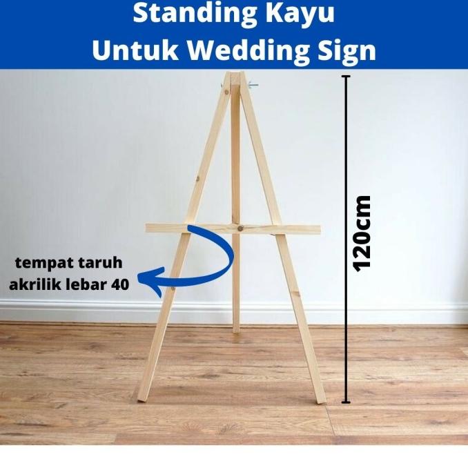 

,,,,,,,] Standing Kayu Easel Wedding Welcome Sign