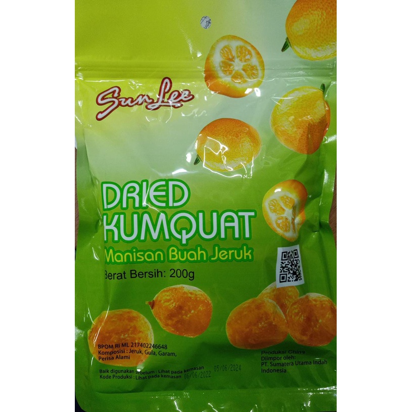 

200GRAM SUN LEE DRIED KUMQUAT/MANISAN BUAH JERUK