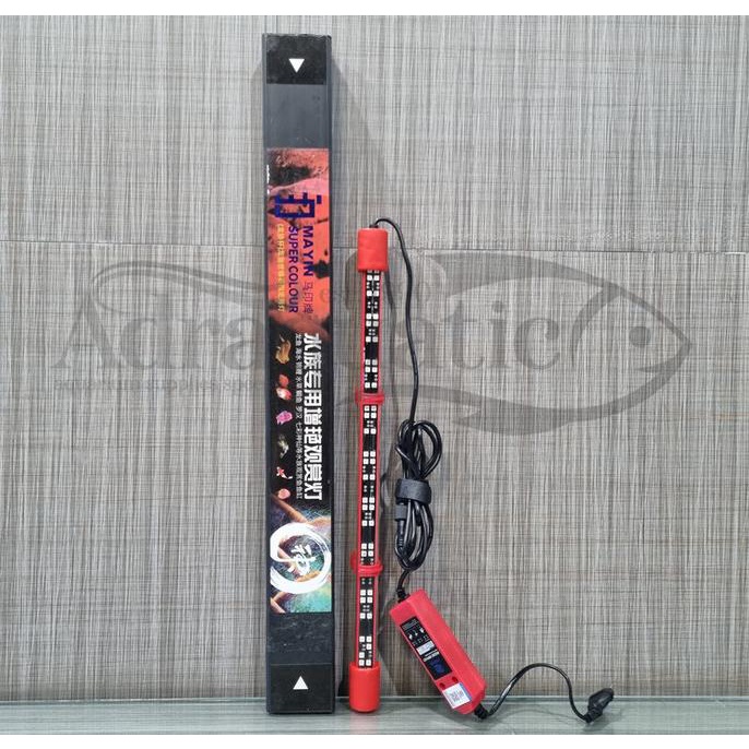 MAYIN LED VIEW 52 CM 15W LAMPU TANNING ARWANA AQUARIUM AQUASCAPE CELUP adr4q Diminati Banget