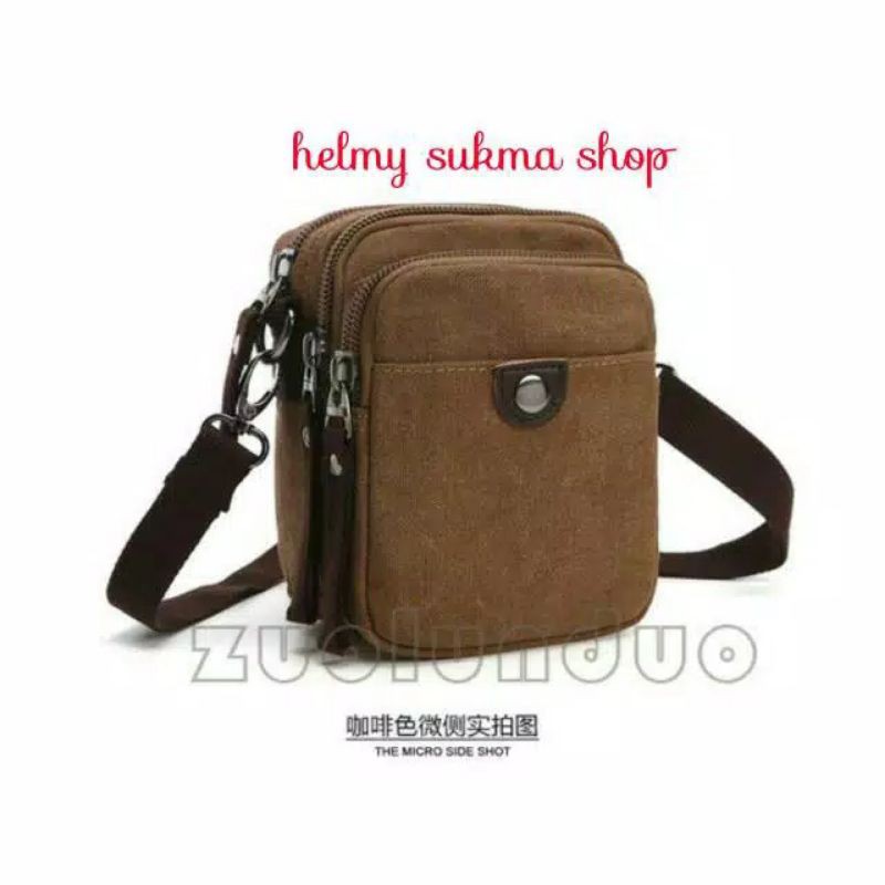 Tas selempang kecil kanvas mugu import 5017,tas sekolah,tas kuliah,tas kerja,tas wanita,tas pria.