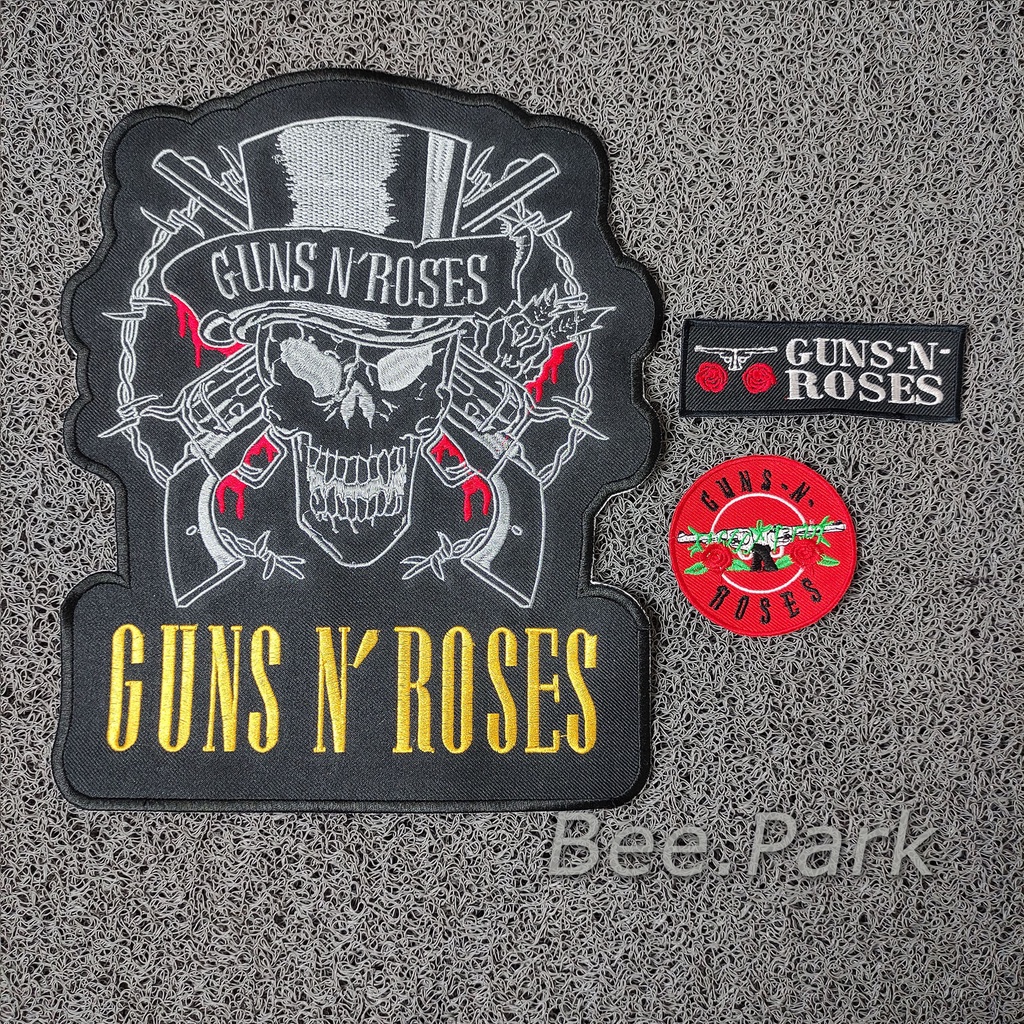 Back patch 1 set backpatch guns n roses emblem bordir besar patch premium