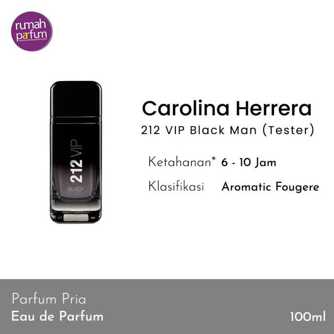 Carolina Herrera Parfum Original 212 VIP Black Man (Tester) 100 ML