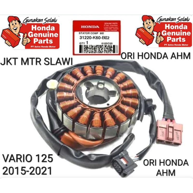 31220-K60-B02 stator assy sepul assy vario 125 led 2015-2017 asli honda