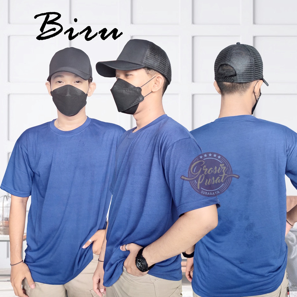 Kaos Polos Pria Wanita Lengan Pendek Tc